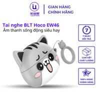 Tai nghe bluetooth Hoco EW48, kèm vỏ bọc bảo vệ tai dễ thương, micro đàm thoại, 5H nghe nhạc, bảo hành 12 tháng