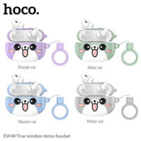 Tai Nghe Bluetooth Hoco EW48 [Kèm Ốp Chống Trầy] - Đệm Tai Êm Ái, Tích Hợp Mic Đàm thoại, Nghe Nhạc Liên Tục 4h