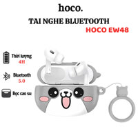 Tai Nghe Bluetooth Hoco EW48 Kèm Ốp Chống Trầy, Đệm Tai Êm, Mic Đàm Thoại, Nghe Nhạc 4H