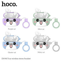 Tai Nghe Bluetooth Hoco EW48 [Kèm Ốp Chống Trầy] Có Đệm Tai Êm Ái, Tích Hợp Mic Đàm thoại, Nghe Nhạc Liên Tục 4h