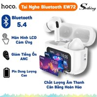 Tai Nghe Bluetooth Hoco EW72 Màn Hình Cảm Ứng Điều Khiển - Tai Nghe Không Dây Chống Ồn ANC Có Mic Đàm Thoại BH 12 Tháng