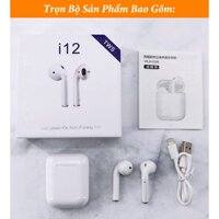 Tai nghe Bluetooth i12 TWS 5.0 tai nghe không dây i12 bản Quốc tế Thời Lương Pin Cao,dùng cho IOS Android