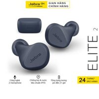 Tai Nghe Bluetooth Jabra Elite 2  Thương hiệu Đan Mạch  Chống Nước IP55  Công nghệ chống ồn từ Jabra  Nghe Nhạc lên đến 21H  Hàng Chính Hãng - Navy