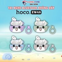 Tai Nghe Bluetooth Không Dây Có Mic Đàm Thoại HOCO EW48 4H Nghe Nhạc - Tai Nghe Nhét Tai Có Ốp Hình Mèo Dễ Thương