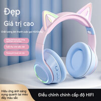 Tai nghe Bluetooth không dây Shadow Giant Tai mèo Dạ quang Trò chơi Apple Loa siêu trầm Điện thoại di động Huawei Universal