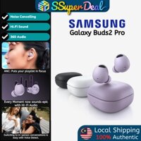 Tai nghe Bluetooth không dây đích thực của Samsung Galaxy Buds 2 Pro có khả năng khử tiếng ồn (Âm thanh Hi-Fi, Âm thanh 360, Tai thoải mái Fit) Burstod