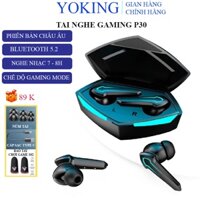 Tai nghe bluetooth không dây gaming Yoking P30, tai phone nhét tai chơi game pupg nghe nhạc không độ trễ giá rẻ chống ồn