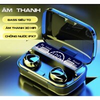 Tai Nghe Bluetooth Không Dây M10 Pro Âm Bass Mạnh Mẽ - Cảm Ứng Vân Tay, có đèn led hiển thị