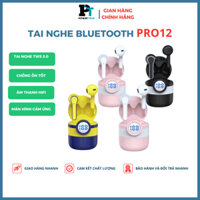 Tai nghe bluetooth không dây Powertech Pro12 nút cảm ứng, chống ồn âm thanh HIFI Hiện dung lượng pin