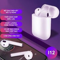 Tai Nghe Bluetooth không dây Nhét Tai full box, phụ kiện Điện Thoại IOS Và Android Siêu Hay | i12 PKCN Store