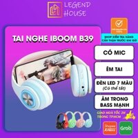 Tai nghe bluetooth không dây có micro chơi game, tai phone bluetooth học online có thể gập gọn tiện lợi pin trâu