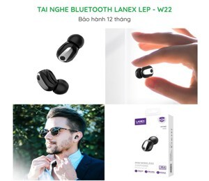 Tai nghe Bluetooth LANEX LEP-W22 V5.0 có mic