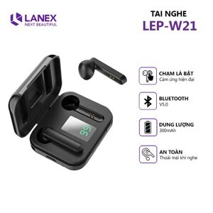 Tai nghe Bluetooth Lanex LEP-W21 (Có Mic, Màn hình LED)