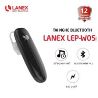 Tai nghe bluetooth LANEX LEP-W05 chính hãng giá rẻ không dây chống nước IPX5, thời gian chờ lên tới 100 giờ của pin