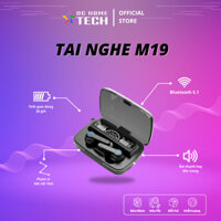 Tai nghe bluetooth M19 nhét tai không dây, âm thanh sắc nét, pin trâu - Hiển Thị Màn Hình Thông Minh - DCTechhome