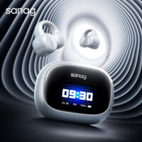 Tai nghe Bluetooth màn hình thông minh Sanag S3 Pro Tai mở Tai nghe nhét tai 360 ° Tai nghe âm thanh nổi OWS Tai nghe không dây kẹp tai