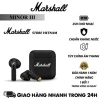 Tai Nghe Bluetooth Marshall Minor 3 Đầy Đủ Phụ Kiện Hộp Và Dây Sạc