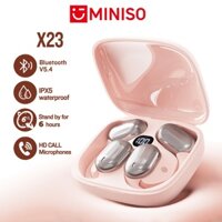 Tai nghe Bluetooth MINISO X23 OWS Mở thể thao không dây Điều khiển cảm ứng chống nước Không đau hồng