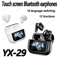 Tai nghe Bluetooth mới 2024 YX29 giảm tiếng ồn màn hình màu cảm ứng trong tai tai nghe không dây