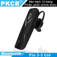 Tai nghe Bluetooth nhét Tai có mic chống nước đi mưa PKCB144 Tai nghe Bluetooth Đàm thoại thích hợp cho điện thoại máy tính bảng nghe gọi nghe nhạc xem phim Tai nghe giá rẻ bảo hành Uy tín nam nữ đều dùng được màu Đen