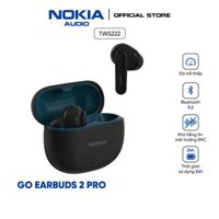 Tai nghe bluetooth Nokia Go Earbuds 2 Pro - TWS 222 - Âm thanh sống động - Thời gian chơi nhac 24h- Độ trễ thấp - Bluetooth 5.2- Cổng sạc TypeC- khử tiếng ồn môi trường
