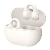 Tai nghe Bluetooth OWS OS-Baseus Bass 15 Clip Open-Ear True Wireless Earphones Stellar White (With: Simple charging cable Type-C 3A 0.3m White-Baseus new logo)