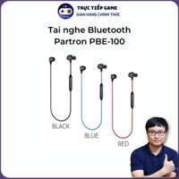 Tai nghe Bluetooth Partron PBE-100 inear không dây siêu bass chơi game thể thao chống nước IPX4 có MIC - TTGSHOP