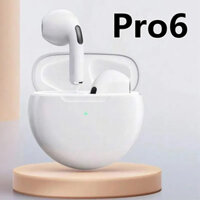 Tai nghe Bluetooth Pro 6TWS cho iPhone Tai nghe Bluetooth không dây Tai nghe khử tiếng ồn có Mic Pro6 Tai nghe không dây