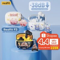 Tai nghe Bluetooth Realfit F3 ANC -38dB Tai nghe Tws khử tiếng ồn có Mic Supber Chất lượng âm thanh