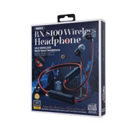 Tai nghe bluetooth Remax RX-S100 Neck-band Sports V5.0, pin dùng 10H, có khe gắn thẻ nhớ- CHÍNH HÃNG