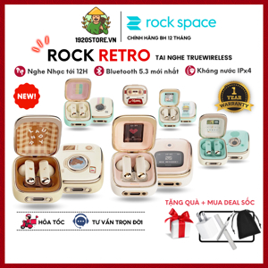 Tai nghe bluetooth Rock Retro Style True Wireless