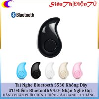 TAI NGHE BLUETOOTH S530 Mini- TAI NGHE KHÔNG DÂY KIỂU HẠT ĐẬU NHỎ GỌN - TAI NGHE GIÁ RẺ HỢP MỌI LỨA TUỔI