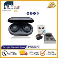 Tai Nghe Bluetooth Sony TWS - D76 Bluetooth 5.0 - Bass Hay, Âm Thanh Cực Ấm - Bảo Hành 6 Tháng