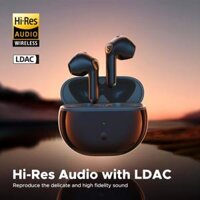Tai Nghe Bluetooth Soundpeats Air 3 Deluxe HS Game Mode 60ms Hi Res Audio LDAC Hỗ trợ app - Hàng Nhập khẩu chính hãng - Đen - 12 tháng