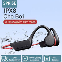 Tai nghe Bluetooth SPRISE X7 bơi dẫn truyền xương có chức năng MP3 không trong tai có âm thanh nổi vòm chống nước sâu IPX8 Bluetooth 5.3