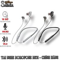 Tai nghe bluetooth thể thao Borofone BE31 BT V5.0, pin 120mAh cho 16 giờ nghe nhạc / cuộc gọi và 150 giờ chờ