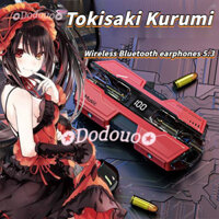 Tai nghe Bluetooth Tokisaki Kurumi hoạt hình anime xung quanh trò chơi điện tử mát mẻ sáng tạo thực sự không dây trong tai