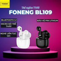 Tai nghe bluetooth tws FONENG BL109 pin trâu đeo êm tai có micro mượt mà kèm âm bass mạnh, tai nghe không dây nhét tai