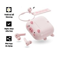 Tai nghe bluetooth TWS K1 hoạt hình dễ thương thiết kế nhỏ gọn có đệm tai kèm móc khóa chuông cực xinh bảo hành 12 tháng