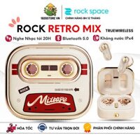 Tai Nghe Bluetooth TWS Rockspace Retro MIX Tape | Pin 20H