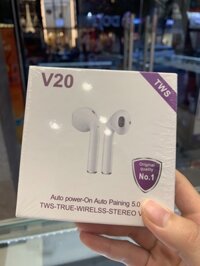 TAI NGHE BLUETOOTH V20 TOUCH 5.0. ÂM THANH SỐNG ĐỘNG, BỘ CẢM ỨNG CHUẨN CHỈNH. HÀNG BẢO HÀNH LỖI DO NHÀ SẢN XUẤT dog