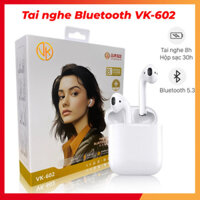 Tai nghe Bluetooth VK-602 Không dây, Thế hệ mới, Đàm thoại hai chiều, Pin khỏe 8H