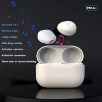 Tai nghe Bluetooth vô hình Mini Pro4s + mới, Tai nghe nửa trong tai thể thao không dây thực sự, tuổi thọ pin dài, độ trung thực cao