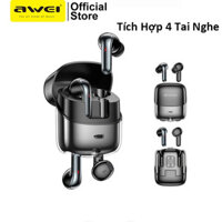 Tai Nghe Bluetooth Awei T79 không dây V5.3 game chống ồn ENC Có màn hình LED Có Micro