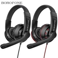 Tai Nghe Borofone Gaming BO102 ChuyênCho Chơi Game Có Mic Chân Cắm 3.5 Chất Liệu Dây Bọc Dù