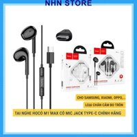 Tai Nghe cho 15 Nhét Tai Có Mic Đầu Type-C - Hoco M1 MAX, Âm Thanh Super Bass  Android, Samsung, Xiaomi [CHÍNH HÃNG]