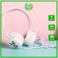 Tai Nghe Cho Bé Huqu HQ10 Cách Âm Hiệu Quả, Tai Nghe Học Trực Tuyến- Hàng Chính Hãng - trắng