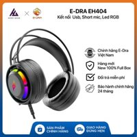 Tai nghe chơi game có dây chụp tai E-Dra EH404 - Giả lập âm thanh 7.1 - LED RGB - Kết nối Usb - Hàng chính hãng