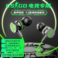 Tai nghe chơi game CSGO định vị âm thanh, tai nghe có dây, trong tai, cho máy tính để bàn và laptop, có mic, CF Esports CS