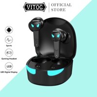 Tai nghe chơi game không dây VITOG VG10 Bluetooth 5.1 lõi thông minh stereo 9D có micro chống thấm nước chống ồn